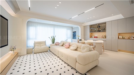 15.2w打造現代奶油風的家122m² | 麗爾曼頓全房全屋整裝